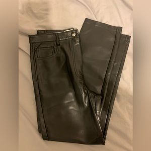 ARITZIA LEATHER PANTS Wilfred Size 10 Black